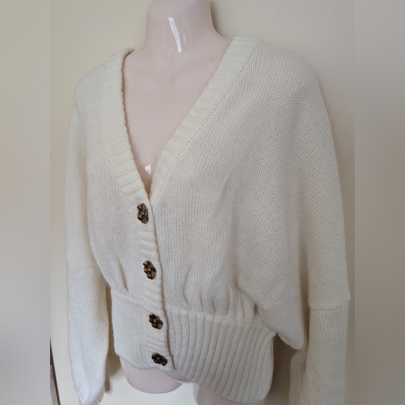Anthropologie Farm Rio Knit Cardigan Sweater Large - Picture 9 of 16
